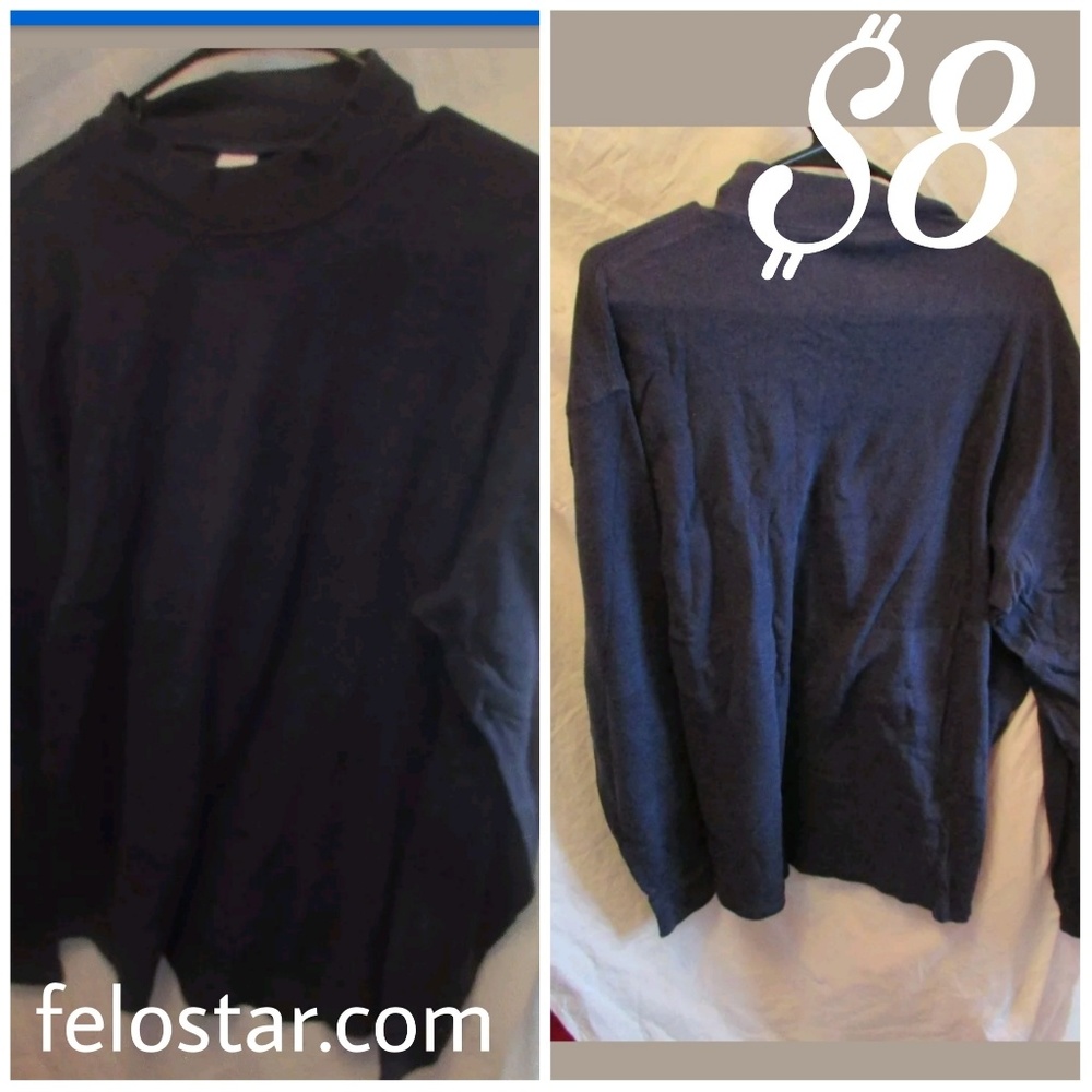 non branded blue sweater size large